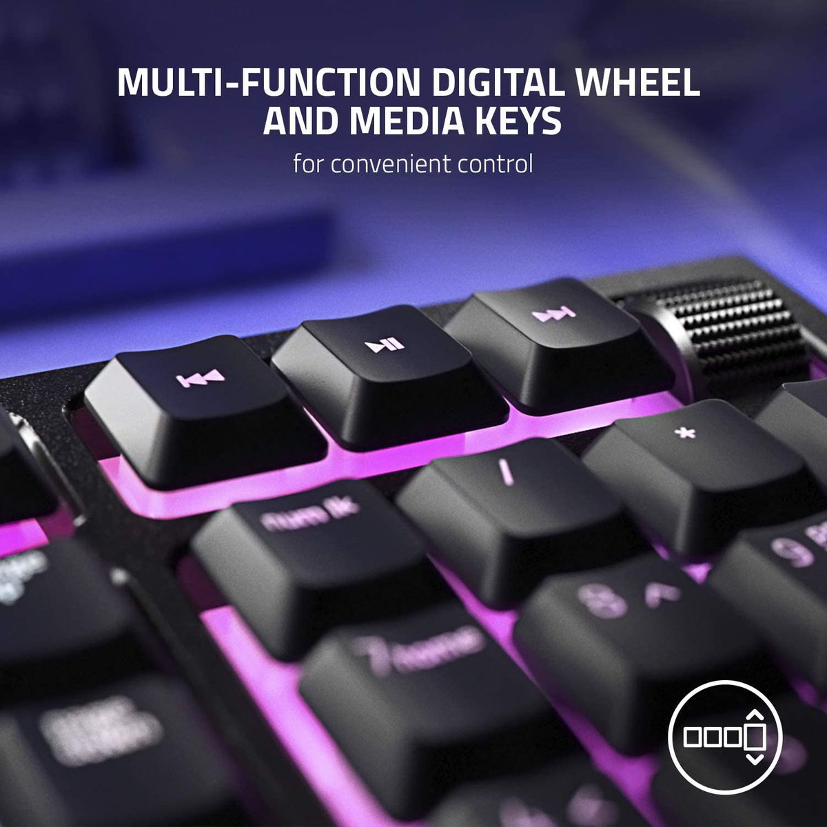 Razer Ornata V2 Gaming Keyboard Mecha-Membrane Switches Chroma RGB ESP Layout - QWERTY
