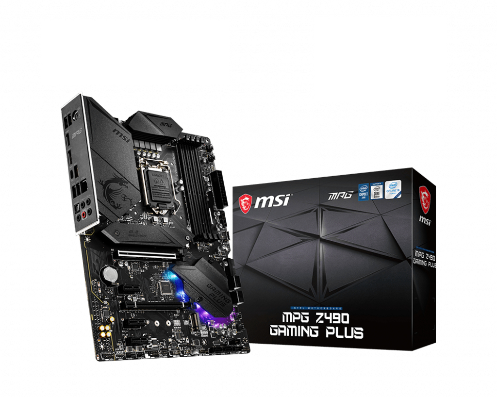 MSI MPG Z490 GAMING PLUS Motherboard Intel Z490 LGA 1200 ATX
