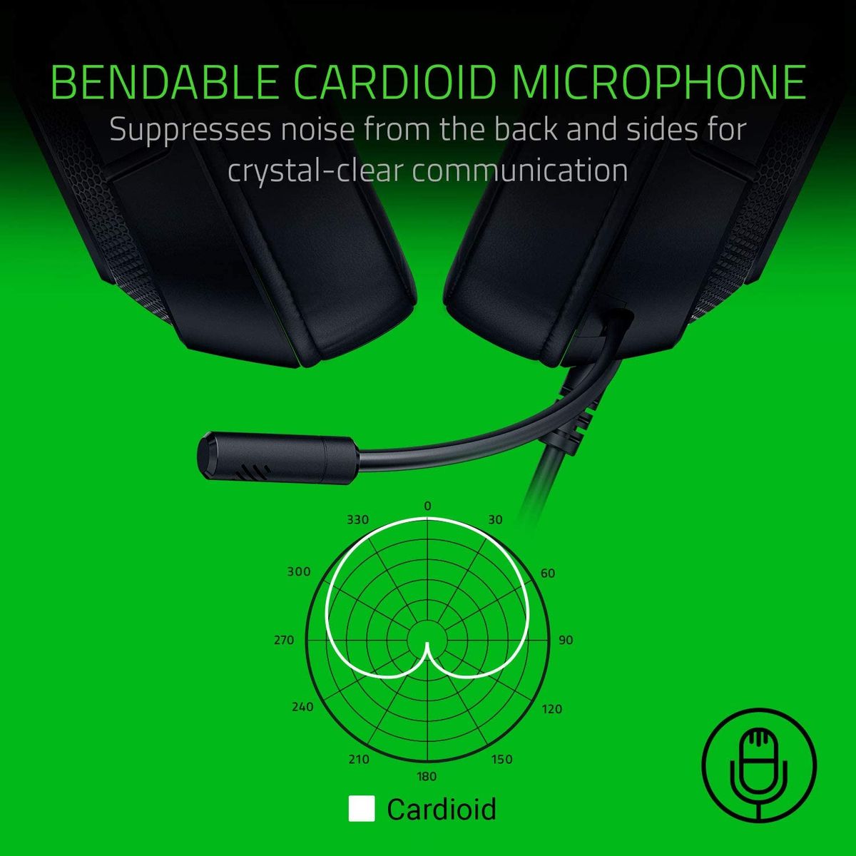 Razer Kraken X Lite Gaming Headset Virtual 7.1 Surround-Sound 3.5mm for PC Mac Black