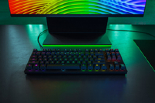 Razer Huntsman TE Gaming Keyboard Optical Red Switches TKL RGB USA Layout QWERTY ISO