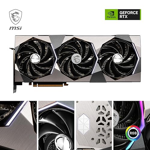 MSI GeForce RTX 4080 SUPRIM X 16GB GDDR6X, PCIe 4.0, HDMI 2.1a, 3x DisplayPort 1.4a, 16-pin Stromanschluss, 3x Lüfter