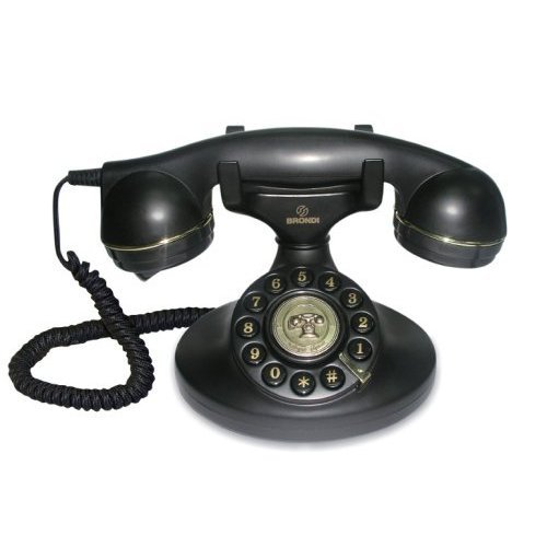 brondi Vintage 10 Analoges Telefon Schwarz