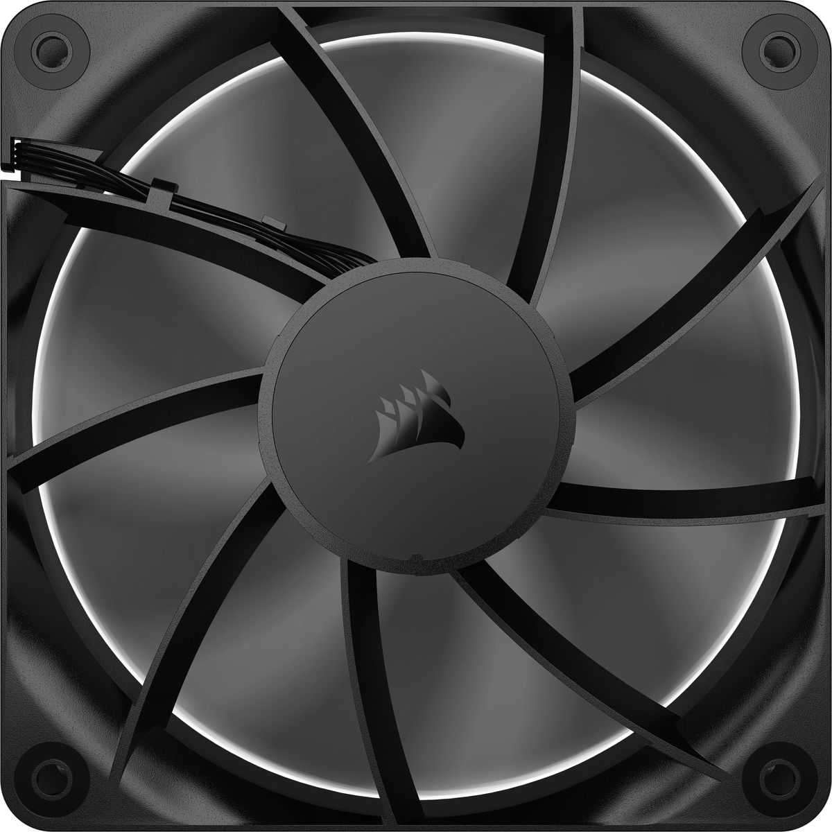 Corsair RS120 Gehäuselüfter 120 mm, PWM, 2100 RPM, 72,8 CFM, 36 dB, 4,15 mmH2O, Schwarz