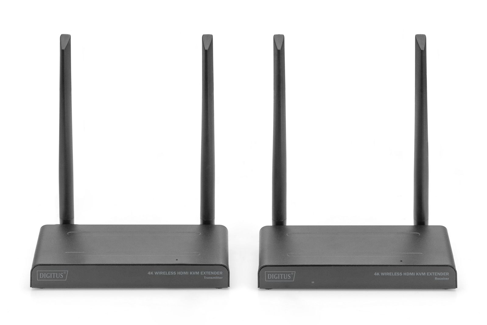 Digitus DS-55328 4K Wireless HDMI KVM Extender Set, 150 m, 4K UHD (30 Hz), HDMI 2.0, HDCP 2.2, KVM, USB-C Stromversorgung, AES-128, WPA2, Plug Type C (EU)