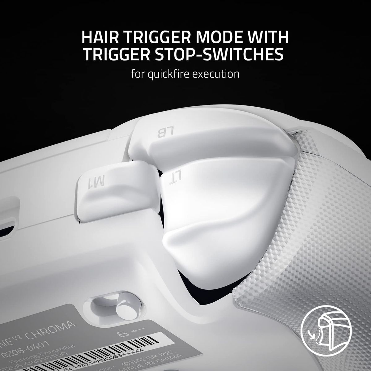 Razer Wolverine V2 Chroma Wired Gaming Pro Controller für Xbox Series X|S, Xbox One, PC: RGB-Beleuchtung - Remappable Buttons & Trigger - Mecha-Taktile Buttons & D-Pad - Trigger Stop-Switches - Weiß