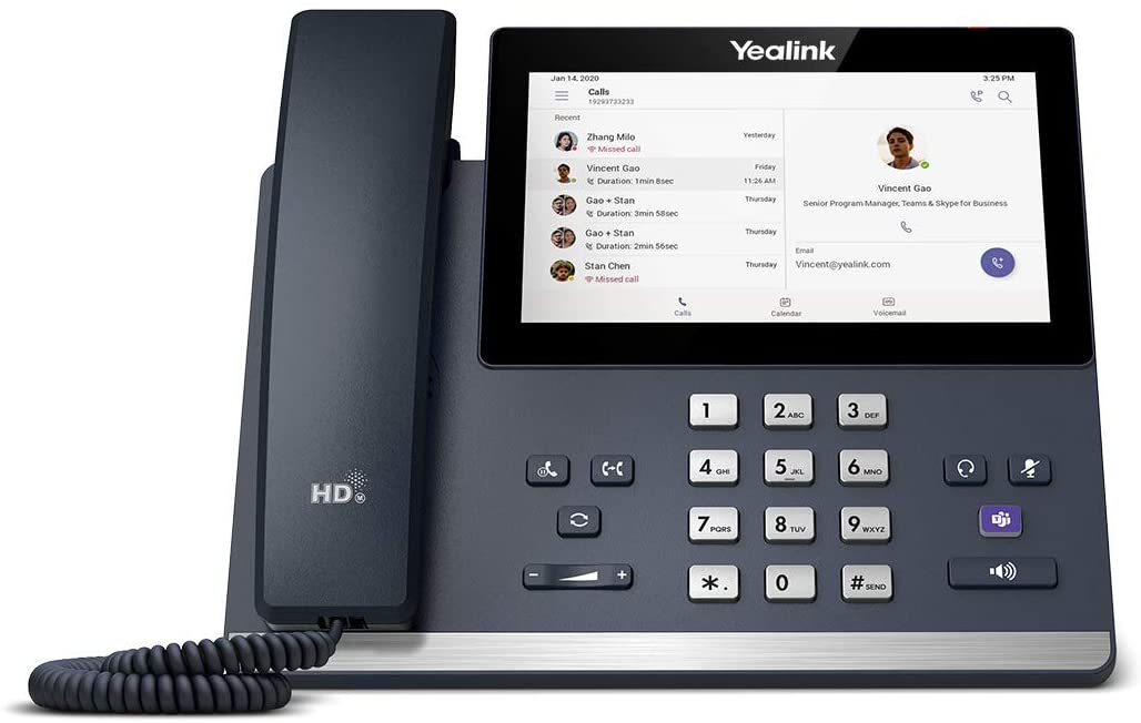 Yealink 1301193 SIP-MP56 Teams Edition VoIP-Telefon, schwarz MP56 Teams Single
