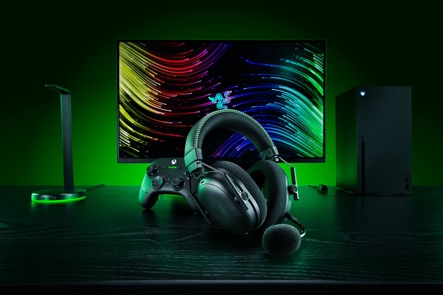 Razer BlackShark V3 Pro Gaming Headset Kabellos & Verkabelt, USB Typ-A, Bluetooth, THX Spatial Audio, Hybrid-ANC, Boom-Mikrofon, Schwarz