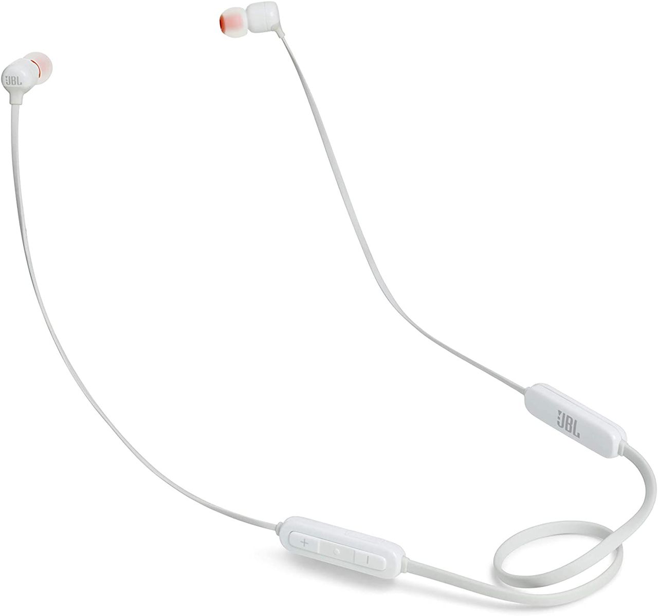 JBL T110BT Wireless In Ear Headphones, Magnetic Wireless Bluetooth Earphones with Microphone and 3-Button Control, for Music, Calls and Sports, Up to 8h Battery Life, White