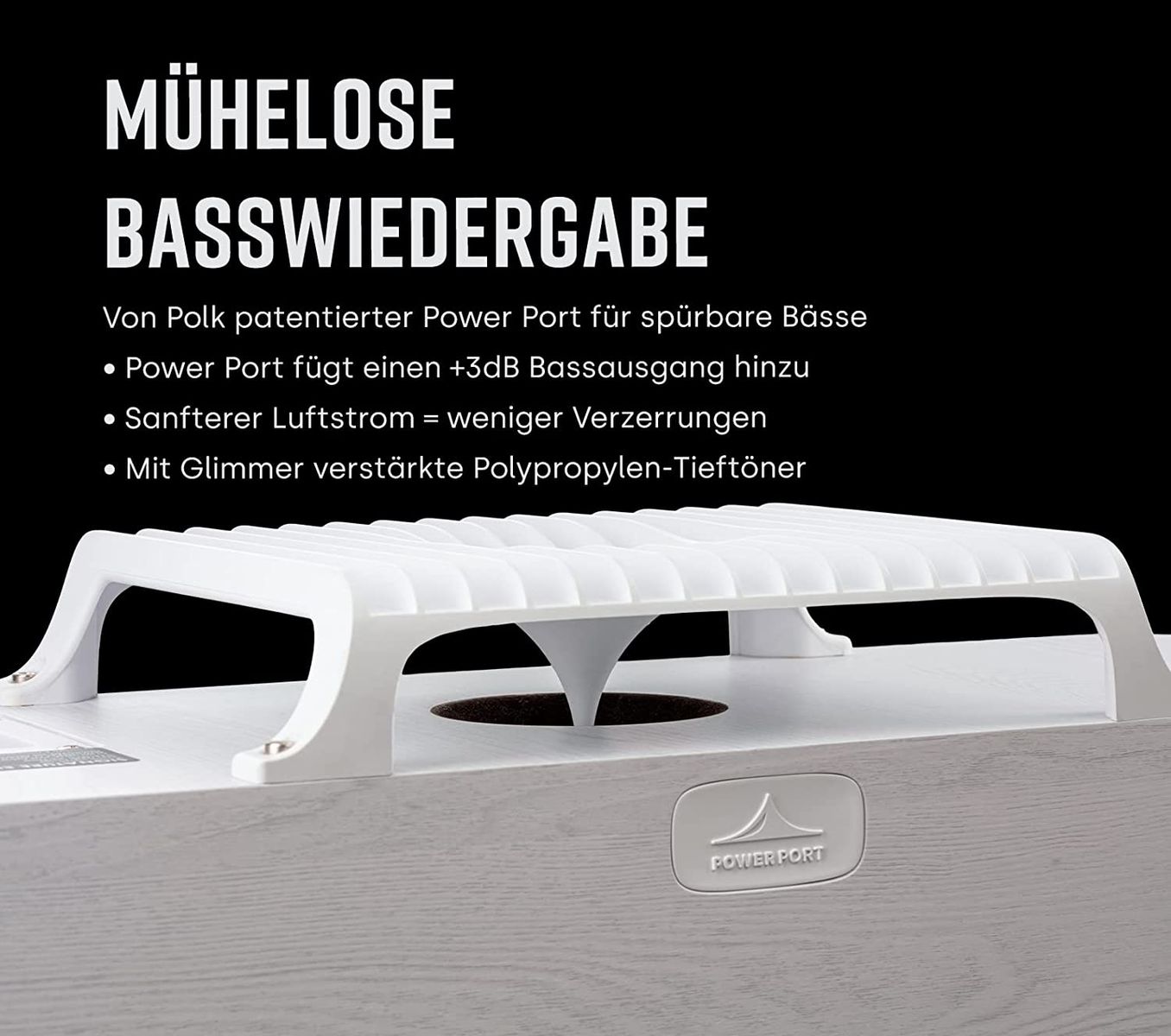 Polk Audio Signature Elite ES50 hochauflösender HiFi Standlautsprecher fürs Heimkino, Hi-Res zertifiziert, kompatibel mit Dolby Atmos und DTS:X 1 Stück, Weiß