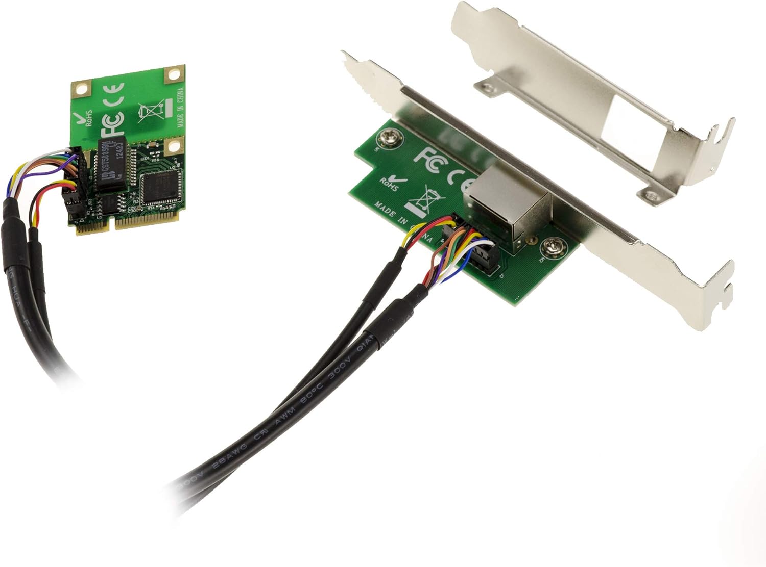 KALEA-INFORMATIQUE Mini PCI Express Netzwerk Controller Karte 1 Port LAN GIGABIT ethernet mit Intel 82574 Chipsatz