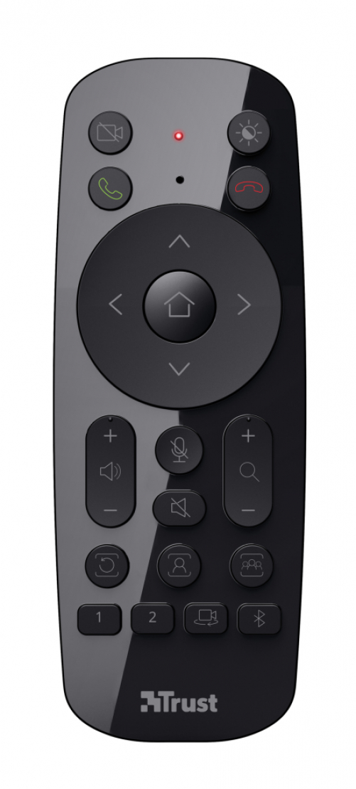 Trust Iris 4K Videokonferenz Kamera, All-in-One Ultra HD Konferenzkamera mit ClearView und ClearSound Technologie, 60 FPS, 120-Grad-Sichtfeld, für Konferenzräume, Videokonferenzen, Meetingräume