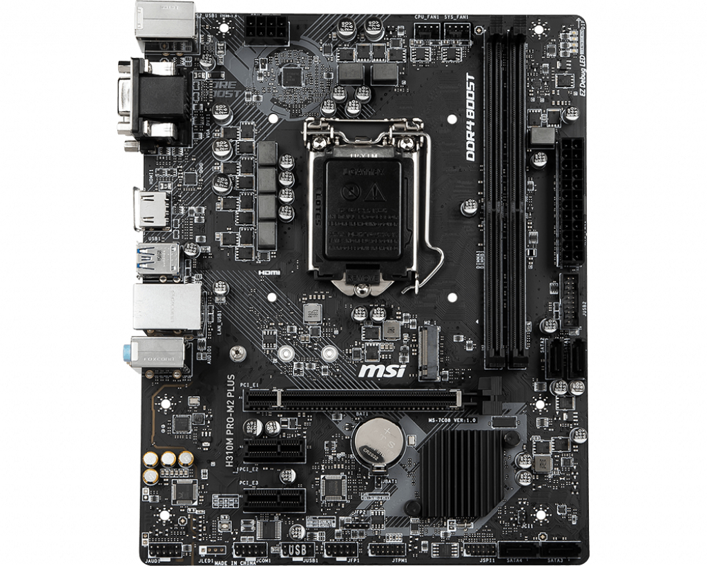 MSI H310M PRO-M2 PLUS Motherboard Intel® H310 LGA 1151 (Socket H4) micro ATX