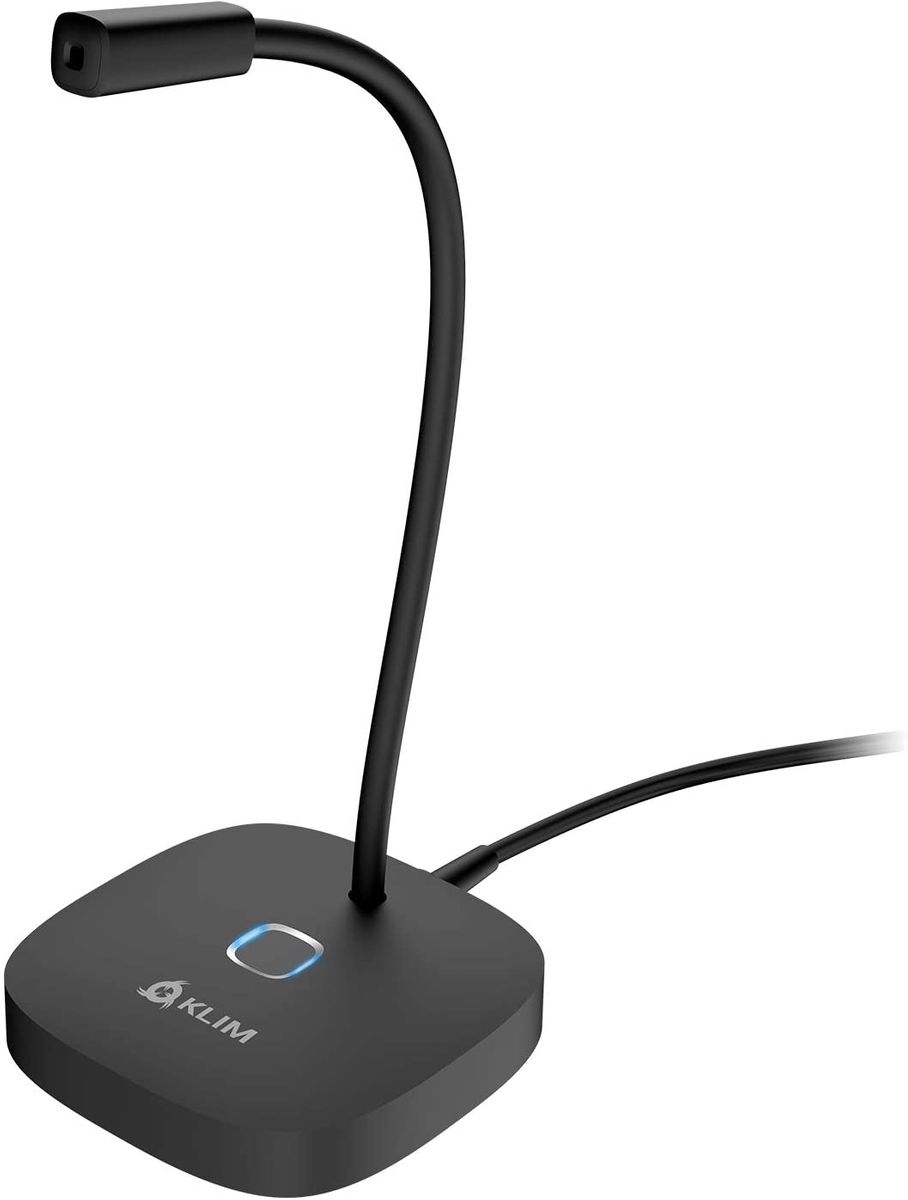 KLIM Lingo High Definition Audio Desktop Mikrofon für PC und Mac schwarz