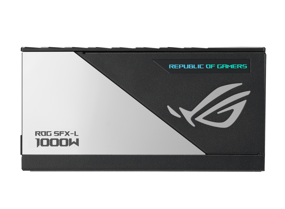 ASUS ROG Loki SFX-L 1000W Platinum Netzteil, vollständig modular, 80 PLUS Platinum, 120 mm ARGB-Lüfter, Aura Sync, Schwarz/Silber, EU