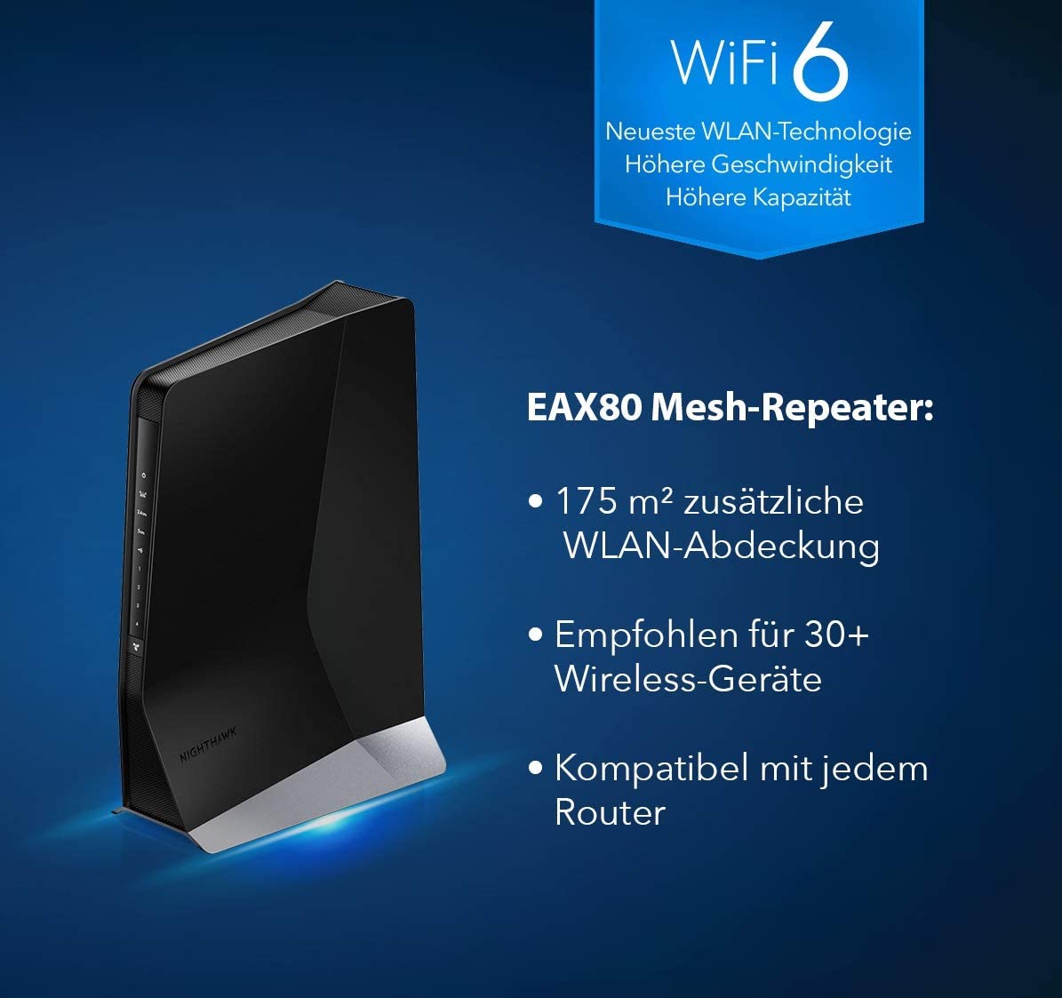 Netgear EAX80 WLAN Router Gigabit Ethernet