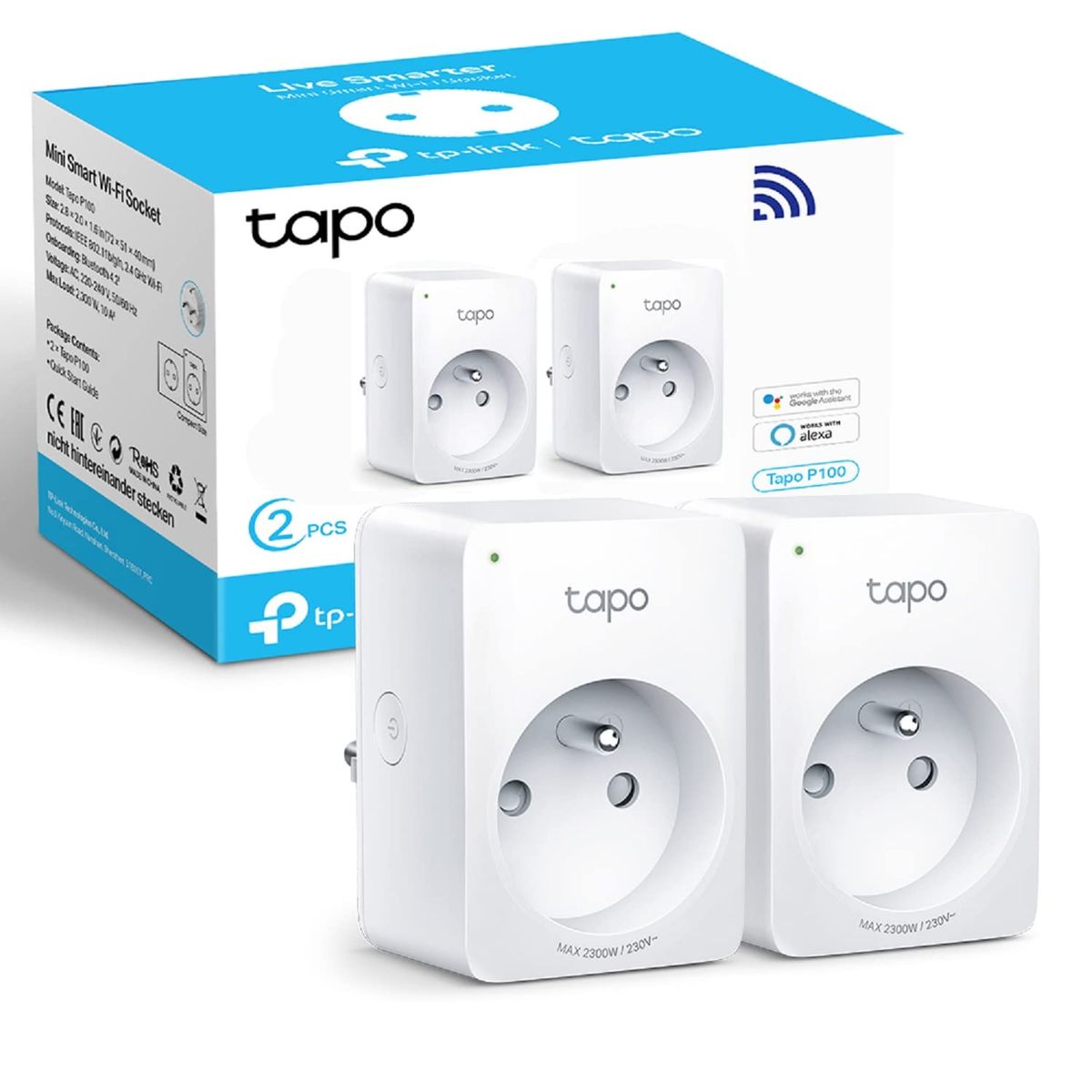TP-Link Tapo P100 Smart Plug 2990 W Haus Weiß