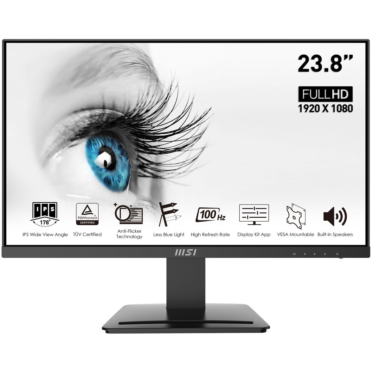 MSI Pro MP243X Computerbildschirm 60,5 cm (23.8") 1920 x 1080 Pixel Full HD Schwarz