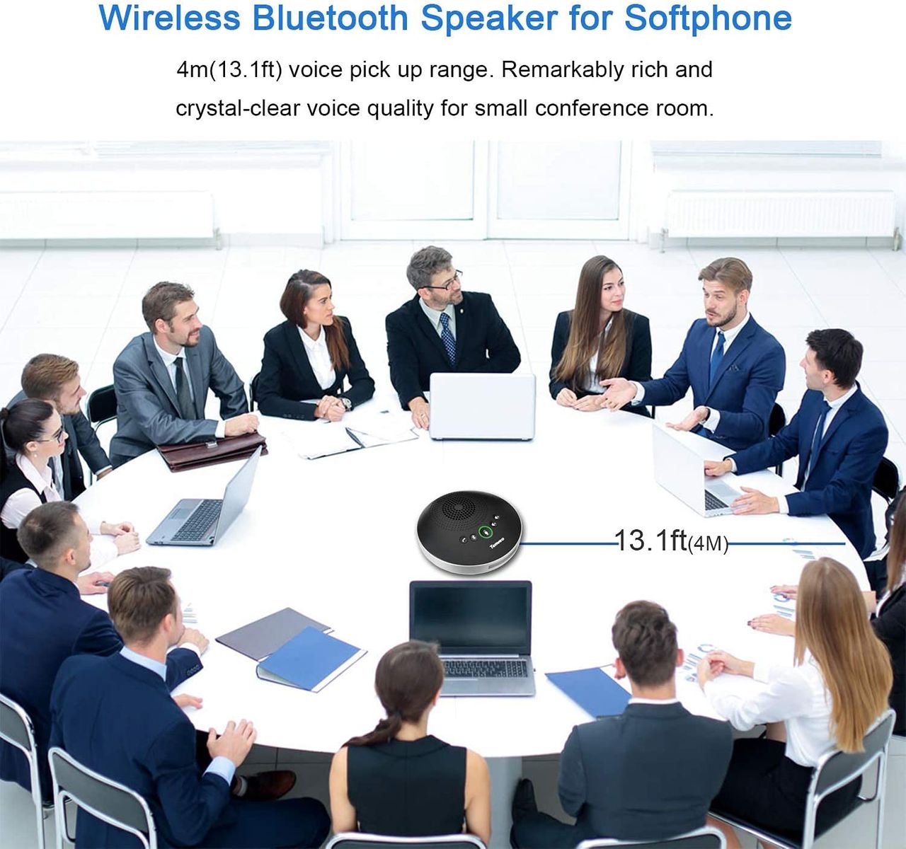 Tenveo All-in-one Video Conferencing System 3x Optical Zoom Bluetooth Microphone