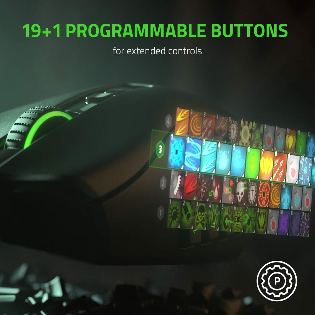 Razer Naga Pro Gaming Mouse Dual Wireless 20.000 DPI Modular RGB MOBA/MMO/FPS