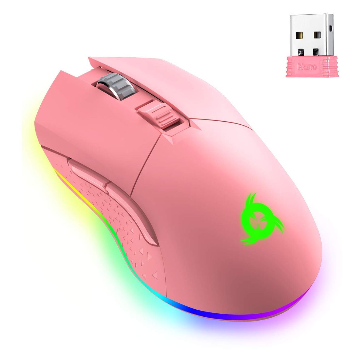 KLIM Blaze Wireless/Wired Ergonomische 6.000 DPI Gaming Maus mit RGB-Beleuchtung