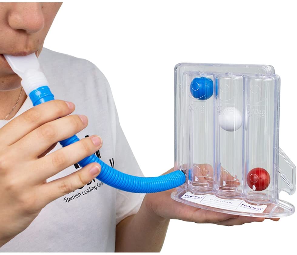 Mobiclinic, Spirometer lung volume, Mobiresp, European brand, Breathing trainer, Therapy equipment, Transparent, Lung trainer, Translucent