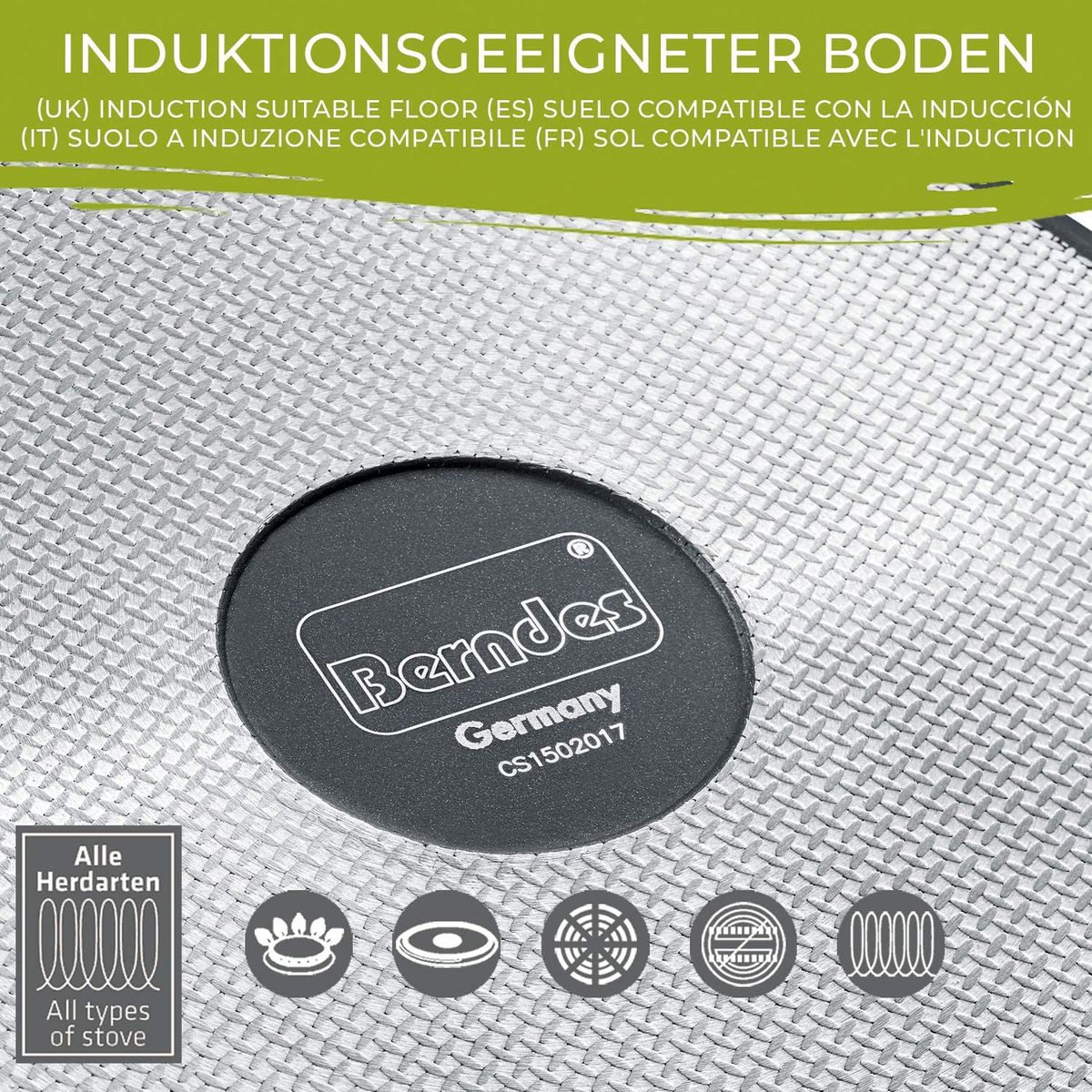 Berndes 013301 Aluminium Induction Smart Cookware Set 4 Pieces Aluminium Black / White