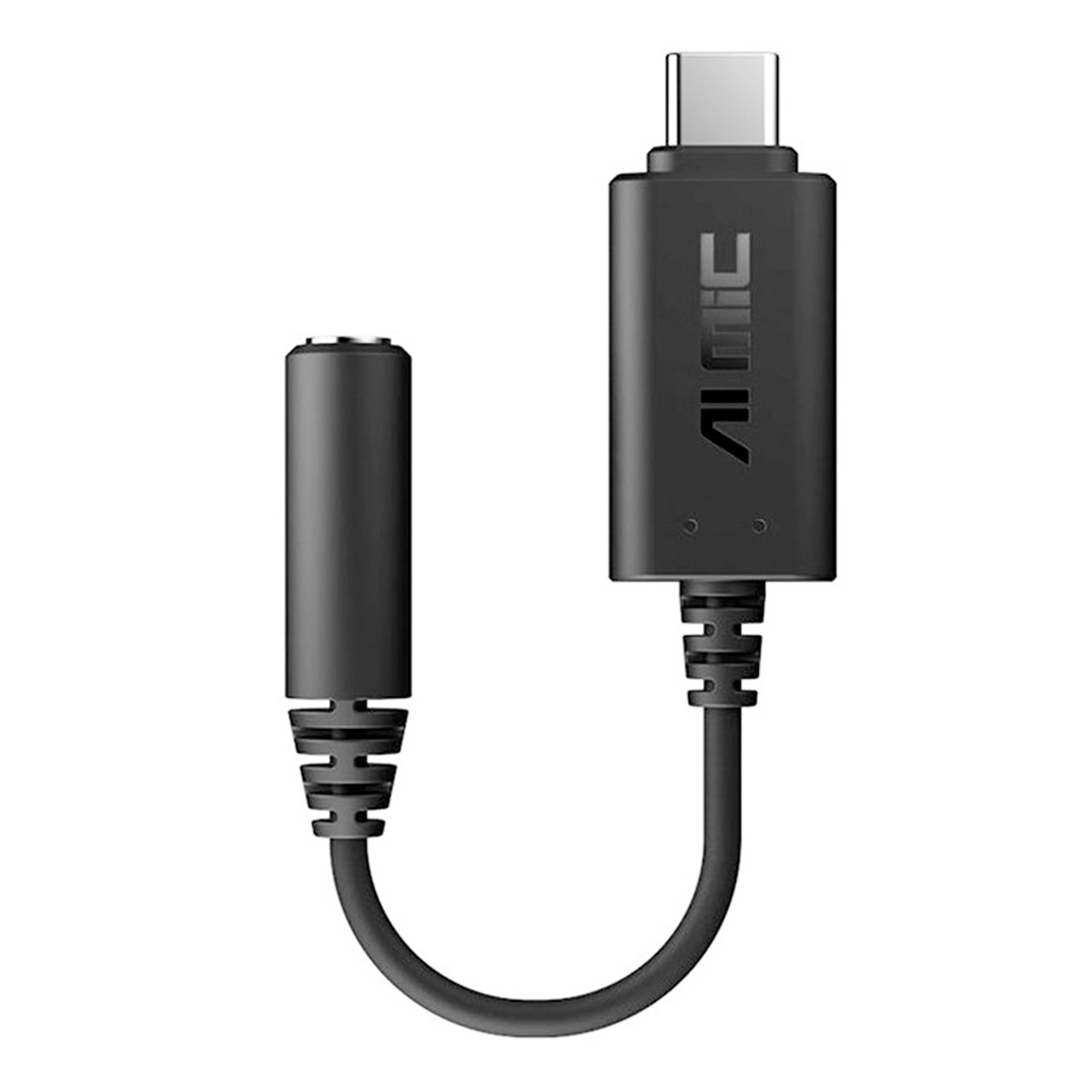 ASUS 90YH02L1-B2UA00 AI Noise-Canceling Mic Adapter, USB-C auf 3,5 mm, Aktive Geräuschunterdrückung, 96 kHz, Schwarz