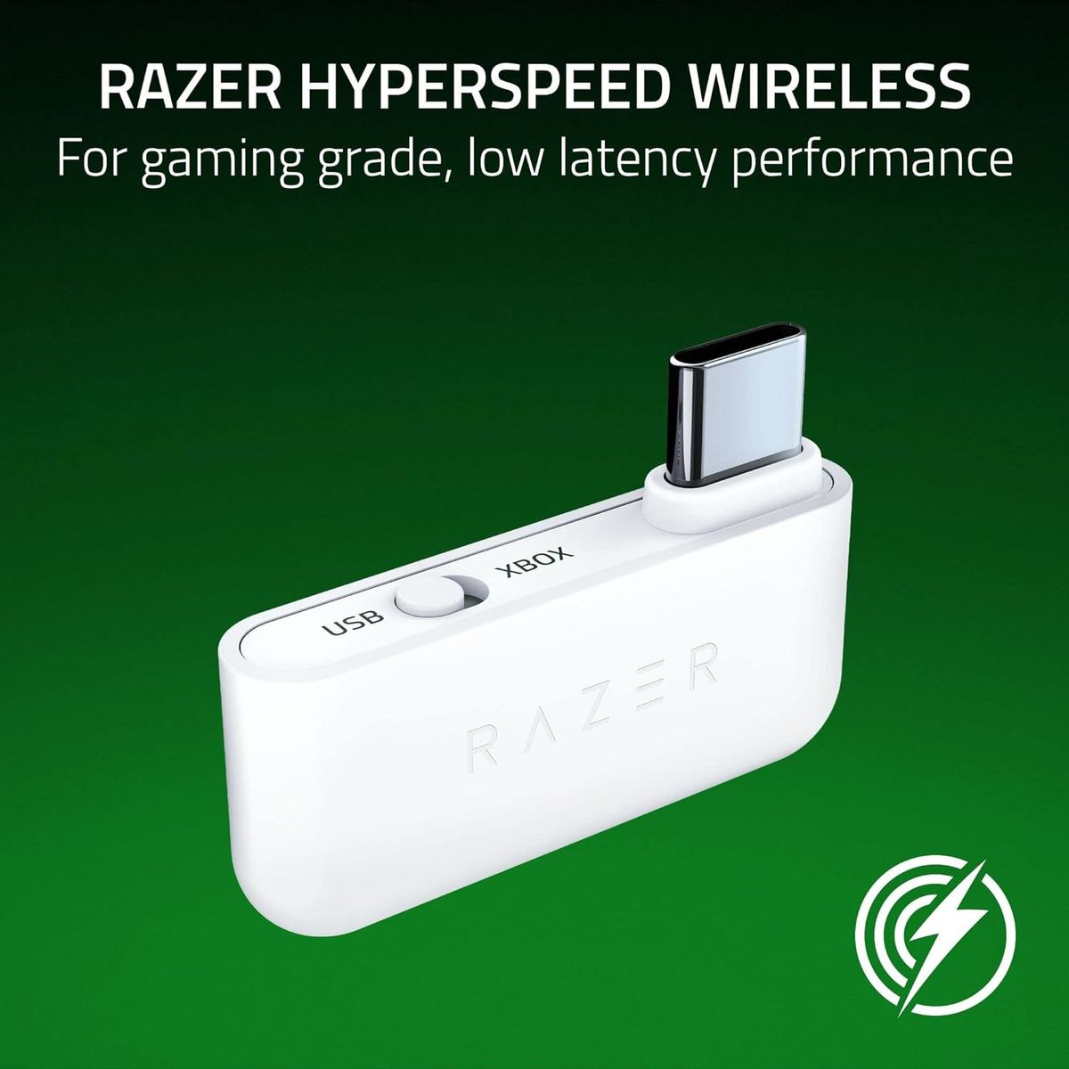Razer Kaira HyperSpeed - Kabelloses Multiplattform-Gaming-Headset für Xbox (HyperSpeed Wireless, Triforce 50-mm-Treiber, HyperClear Kardioiden-Mik, FlowKnit Memory Foam Ohrpolster) Weiß