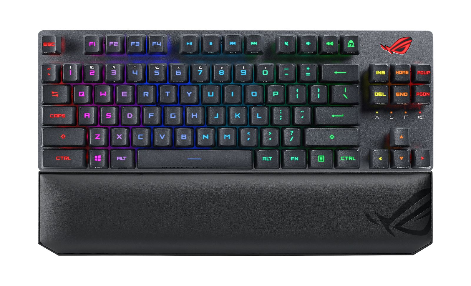 ASUS ROG Strix Scope RX TKL Wireless Deluxe Gaming Tastatur TKL 80% Kabellos 2,4 GHz + Bluetooth 5.2 + RF USB RGB AZERTY FRA Layout Schwarz Akku
