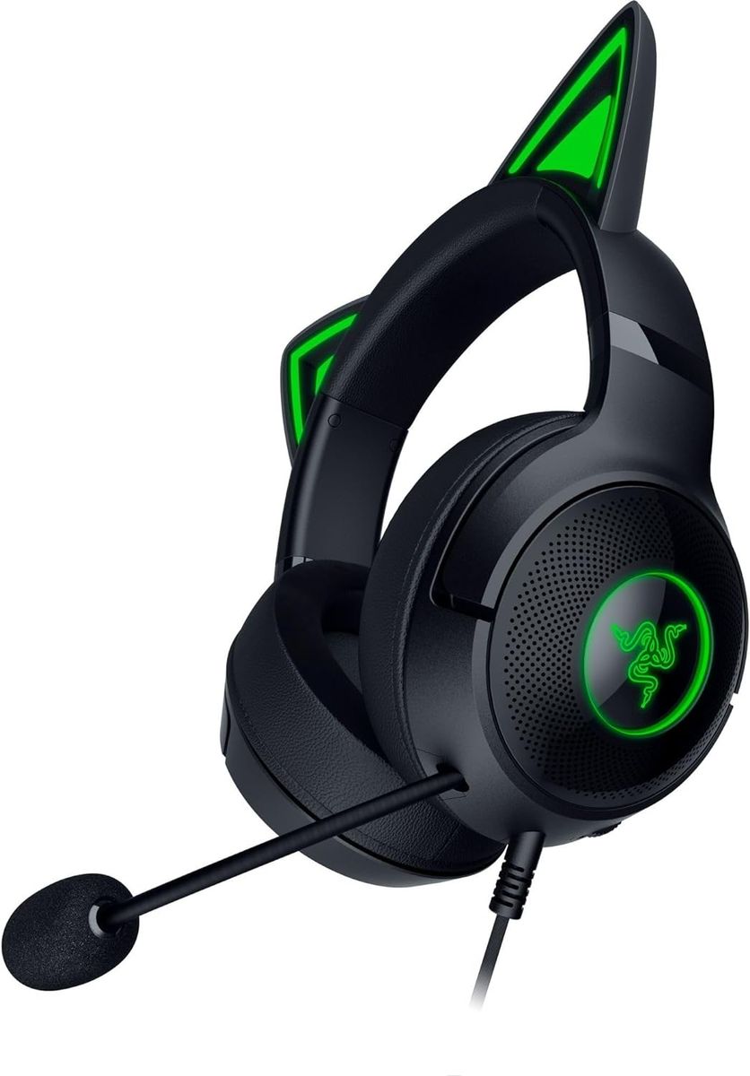 Razer Kraken Kitty V2 Gaming Headset USB Virtual 7.1 Surround-Sound for PC Black