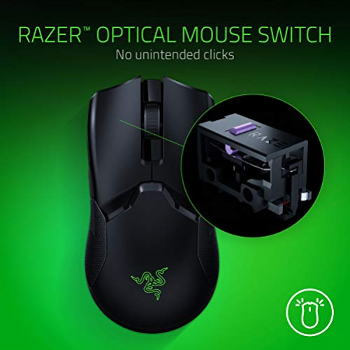Razer Viper Ultimate kabellose beidhändige RGB Gaming Maus Ladestation schwarz