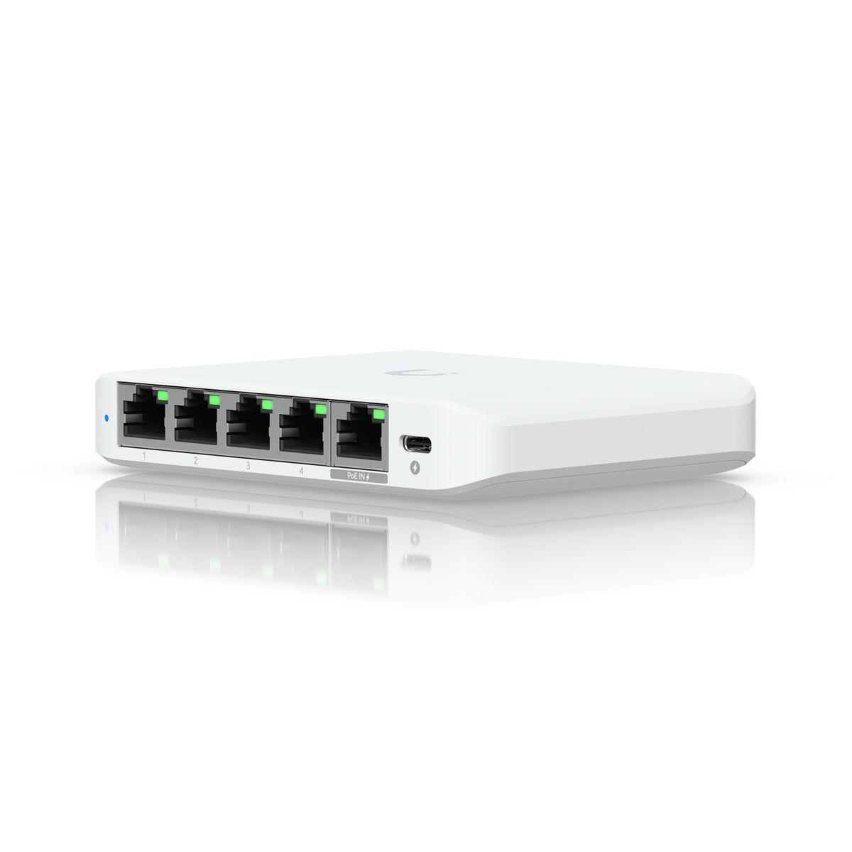 Ubiquiti USW-FLEX-2.5G-5 UniFi Flex Mini 2.5G Managed 5-Port Switch PoE Desktop 2.5GBASE-T USB-C Weiß