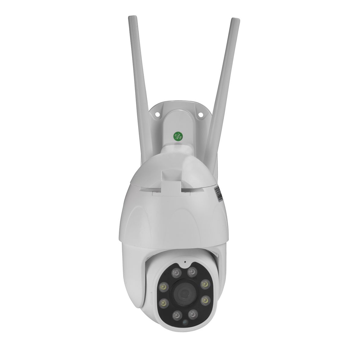 Denver IOC-221 Outdoor Dome IP-Sicherheitskamera, 2 MP (1080p) Full HD, Nachtsicht 40 m, WLAN & Ethernet, IR, Wandmontage, IP63 Wetterfest, Weiß, MicroSD