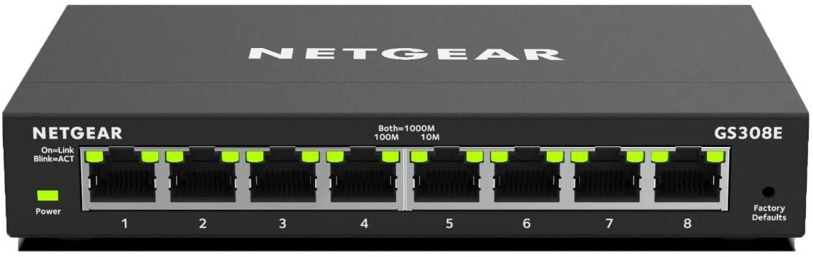 Netgear GS308E Managed Gigabit Ethernet 10 100 1000