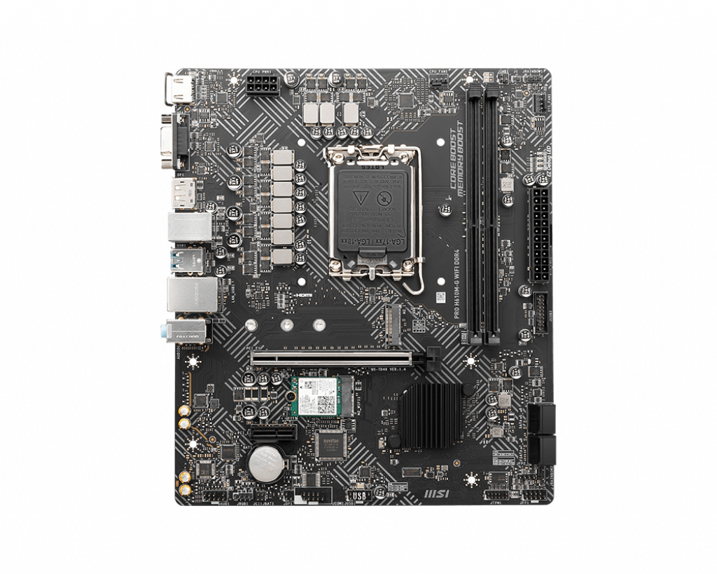MSI PRO H610M-G WIFI DDR4 Motherboard Intel H610 LGA 1700 micro ATX
