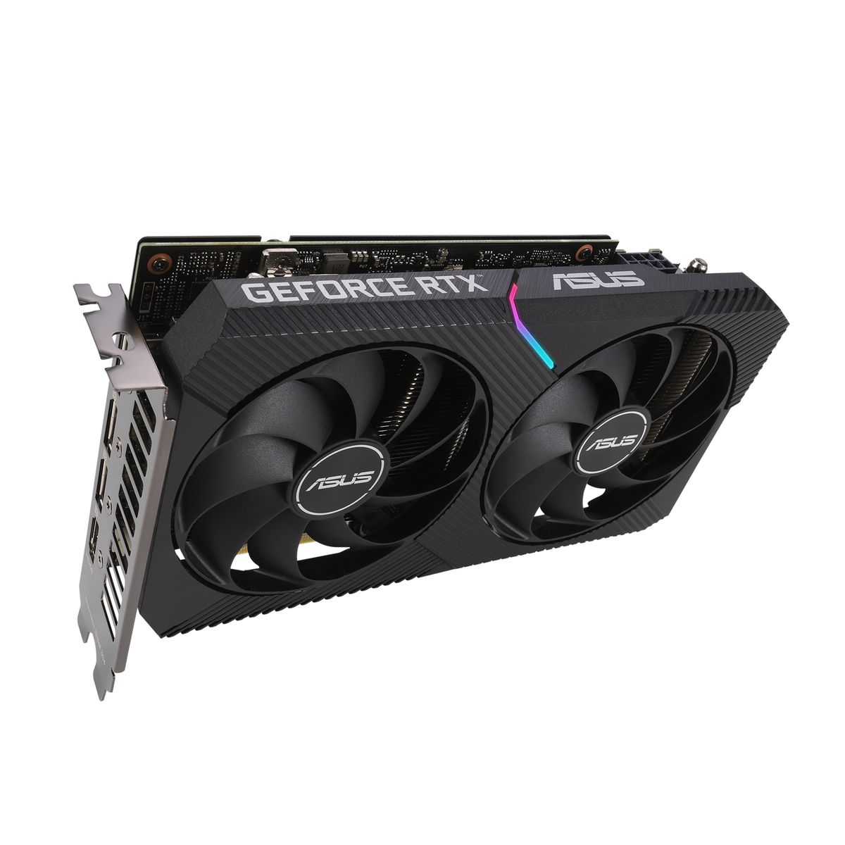 ASUS Dual RTX3060-O12G-V2 OC Edition NVIDIA GeForce RTX 3060 12 GB GDDR6, PCIe 4.0, HDMI 2.1, 3x DisplayPort, 2x Axial-Lüfter, 2-Slot