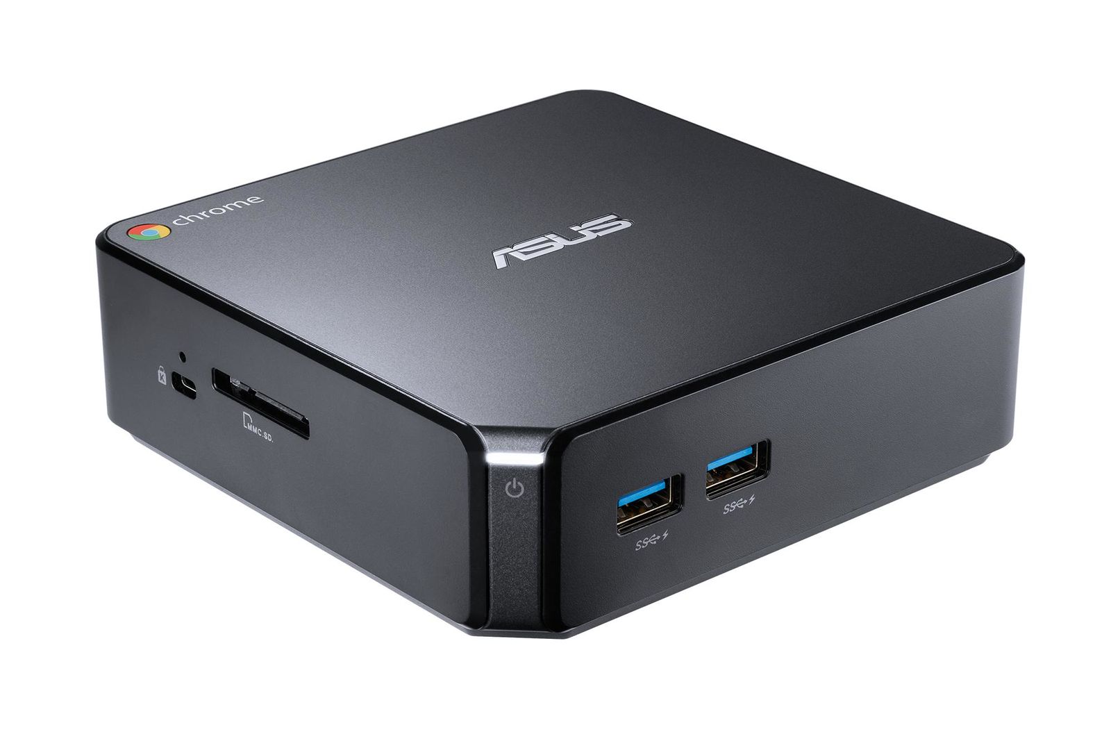 ASUS 90MS01B1-M00450 Chromebox 3 Mini-PC, Intel Core i7-8550U, 4 GB RAM, 32 GB SSD, ChromeOS, Schwarz