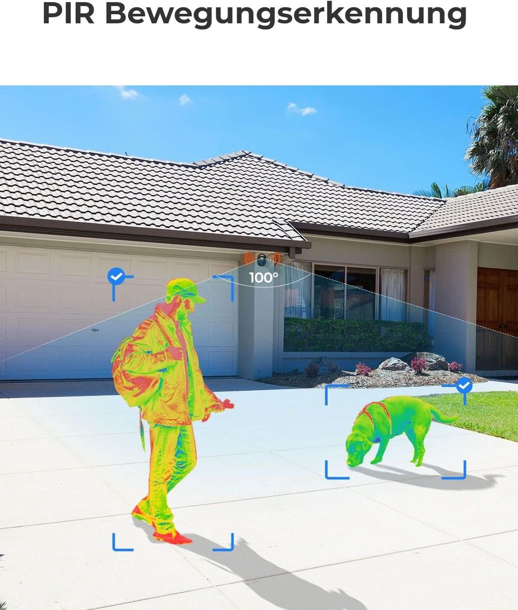 Reolink Lumus Schwarz WLAN Kamera Outdoor mit Licht Spotlight, 1080P Überwachungskamera Aussen mit 2-Wege-Audio, Bewegungserkennung + PIR, Micro SD-Kartenslot, Sirene