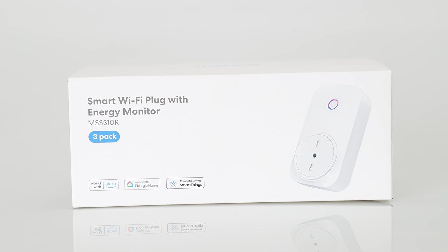 meross Intelligente WLAN-Steckdose, italienische Smart Plug 16 A (Typ L), Energie Monitor, kompatibel mit Alexa, Google Assistant, SmartThings, 3 Stück