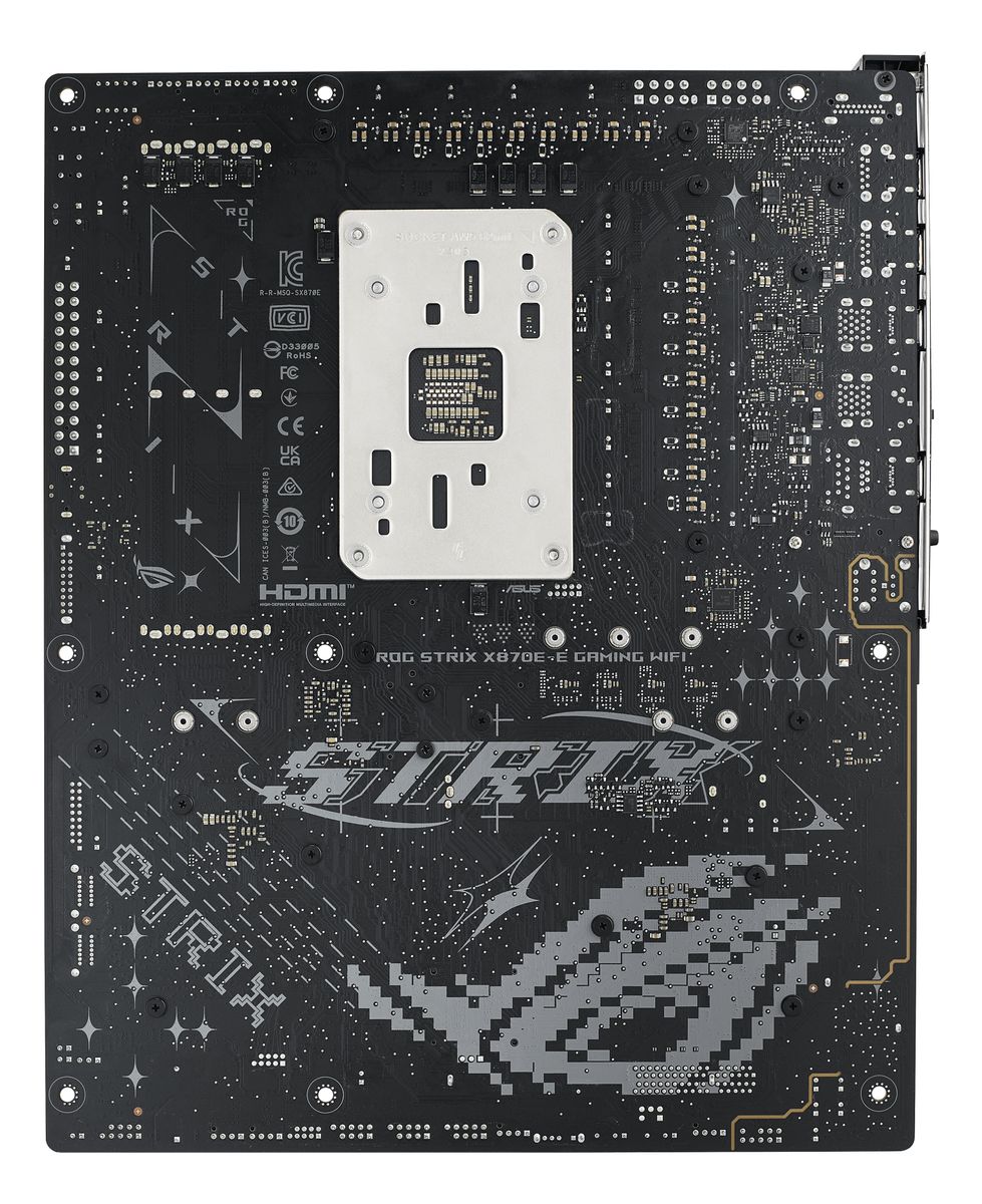 ASUS ROG Strix X870E-E Gaming WiFi Mainboard, AMD X870E, Sockel AM5, ATX, DDR5, 4x DIMM, 192 GB, 5x M.2, PCIe 5.0, Wi-Fi 7, 5Gb LAN, Bluetooth 5.4, UEFI