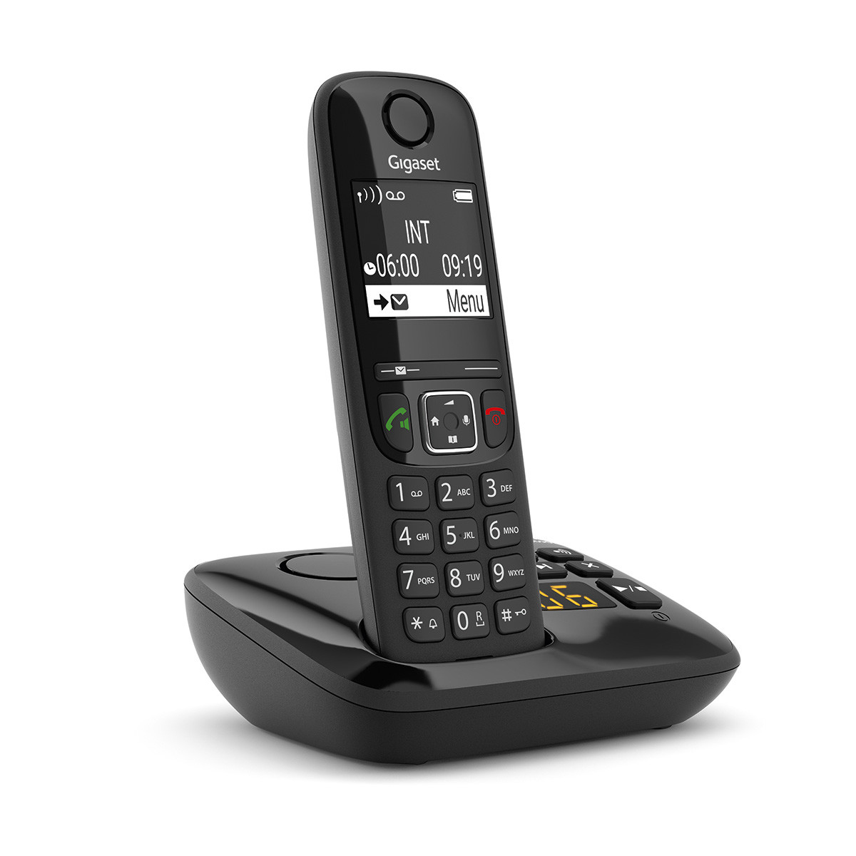 Gigaset AS690A Analoges/DECT-Telefon Schwarz FR