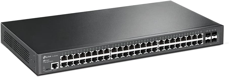 TP-Link TL-SG3452 | 48 Port Gigabit Switch, 4 SFP-Steckplätze | Omada SDN integriert | L2+ Smart Managed | IPv6 | Statisches Routing