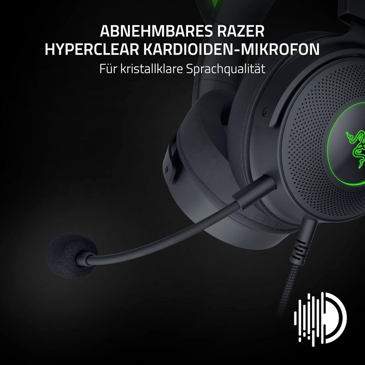 Razer Kraken Kitty V2 Pro Gaming Headset USB Virtual 7.1 Surround-Sound for PC PS Switch Black