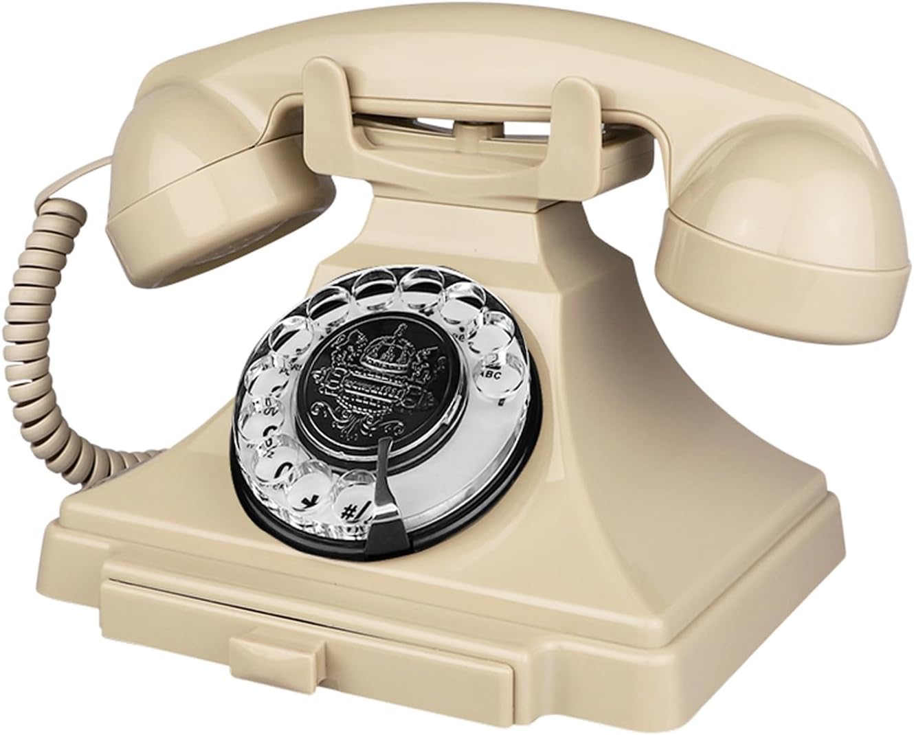 Artisam Retro Festnetztelefon, Schnurgebundenes antikes Telefon, Vintage, 1930er Jahre Drehzifferblatt, Heimdekor-Telefon, altmodische dekorative Haustelefone für Senioren