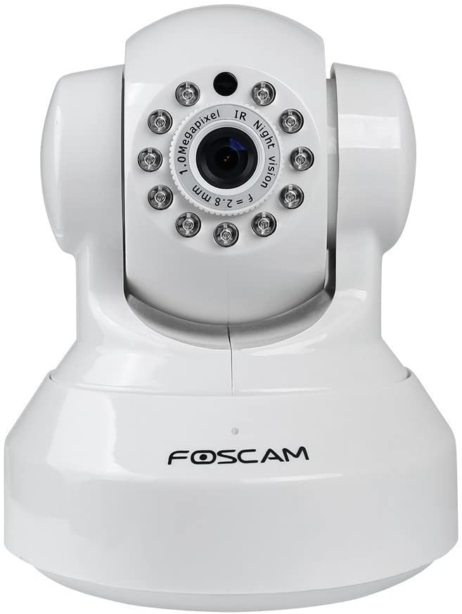 Foscam FI9816P – Wireless security IP Camera Indoor | MicroSD | 720P HD Security Camera | WiFi | Live Transmission White