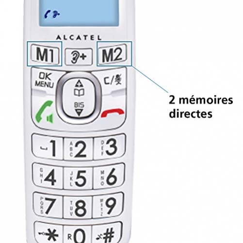 ALCATEL XL385 Voice DECT-Telefon Anrufer-Identifikation FR