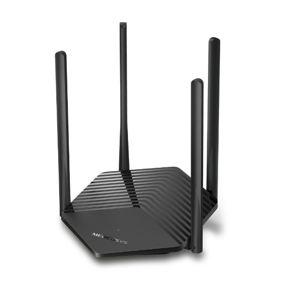Mercusys MR60X AX1500 Wi-Fi 6 Dual Band WLAN Router 1500 Mbps MU-MIMO Black v2.0
