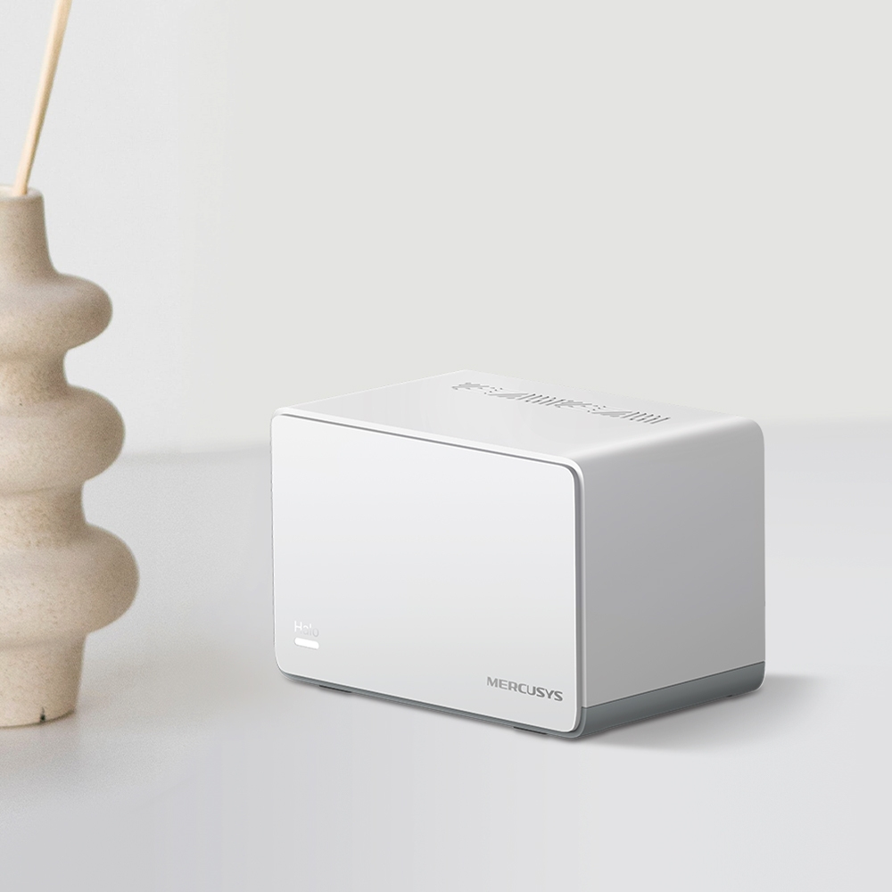 Mercusys WiFi 6 Mesh AX1800Mbps, 3 Gigabit-Ethernet-Anschlüsse, Kindersicherung, Anschluss von bis zu 150 Geräten, 2 Stück mit Abdeckung bis zu 350 ㎡, Halo H70X (2-Pack)