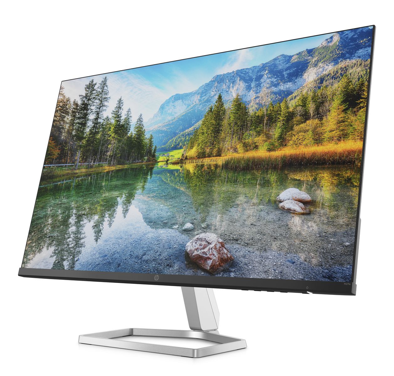 HP M27fe 27“ Monitor, FHD, 16:9, Anti-Glare, 75Hz IPS-Panel, 5 ms Reaktionszeit, neigbar, AMD FreeSync, 300 Nits, Low Blue Light, HDMI 1.4, VGA, keine VESA-Halterung, Silber