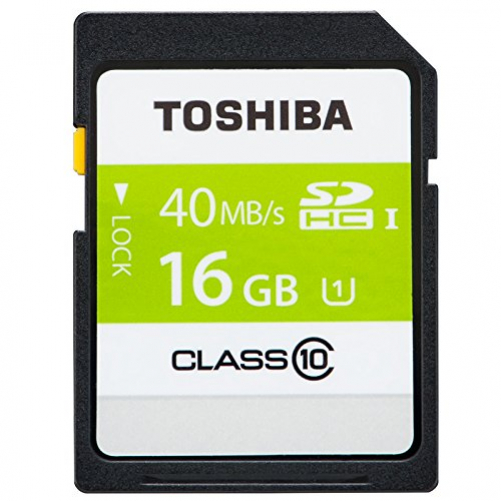 Toshiba 16GB SD SDHC UHS-1 40MB/S Class 10 High Speed Speicherkarte